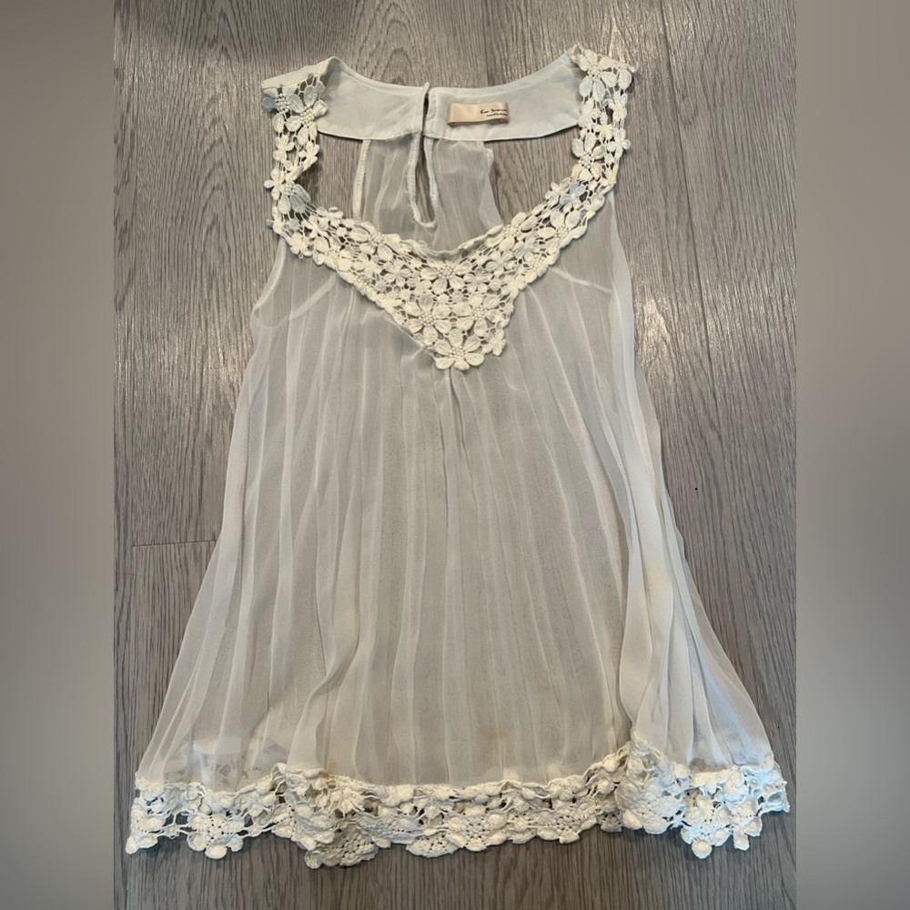 Lace mesh top